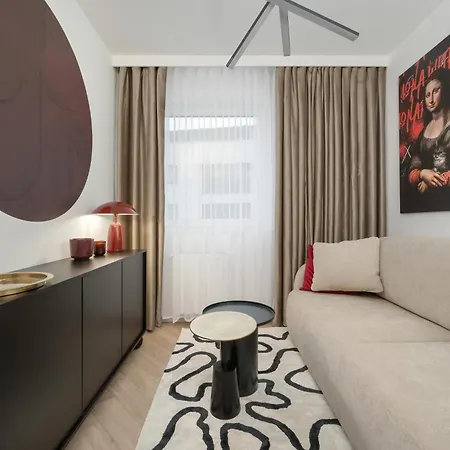 דירה Gwiazdzista Elegant For 6 Guests With Balcony & Parking By Renters *
