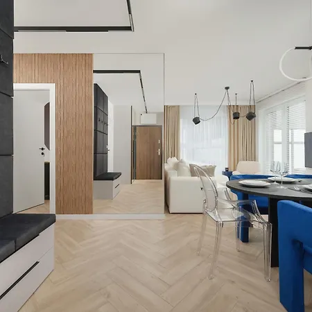 Gwiazdzista Elegant For 6 Guests With Balcony & Parking By Renters Appartement *